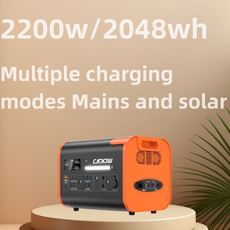 Ładowanie bezprzewodowe 15W 40ah Wysokiej mocy Przenośna elektrownia z żywotnością 2000 razy