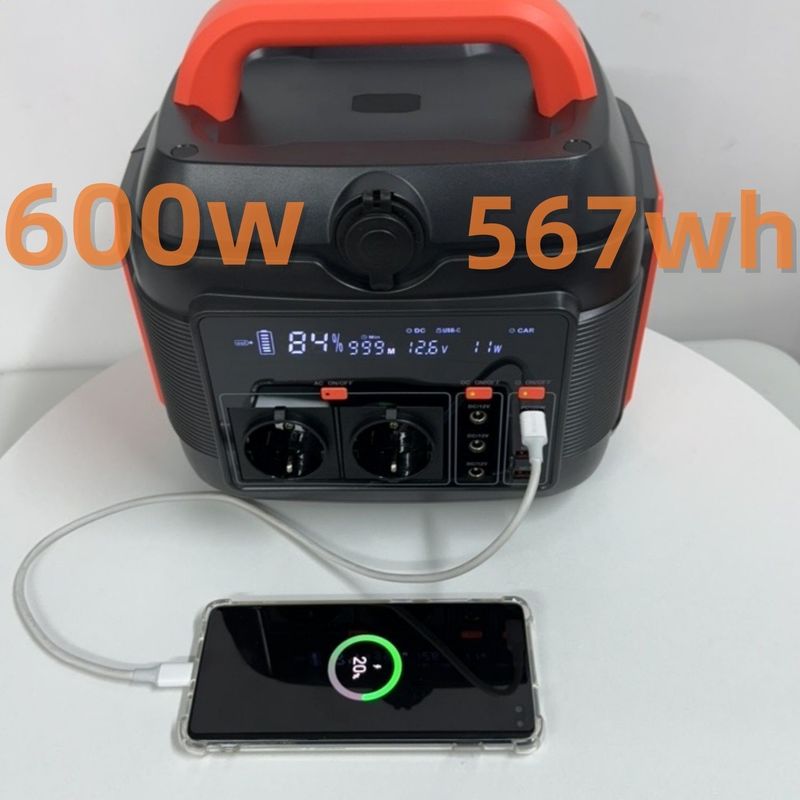 Prosty i bezpieczny pokładowy elektrowni 600W288wh Generator słoneczny z gniazdkiem Un AC