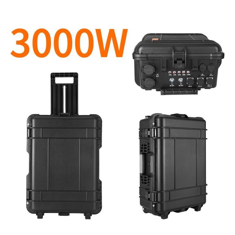 LT-30 Wysokiej Pojemności 3000wh 3300W LiFePO4 Bateria Przenośna Elektrownia do Kempingu