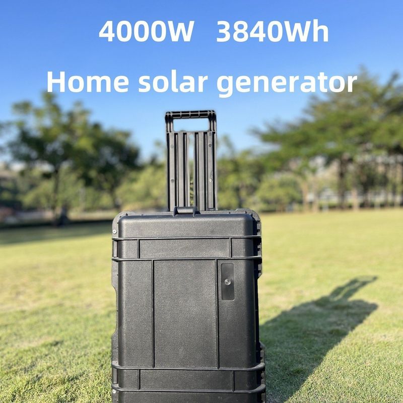 Zbiór energii na zewnątrz LiFePO4 Bateria 4000W Przenośny panel słoneczny Camping Power Station