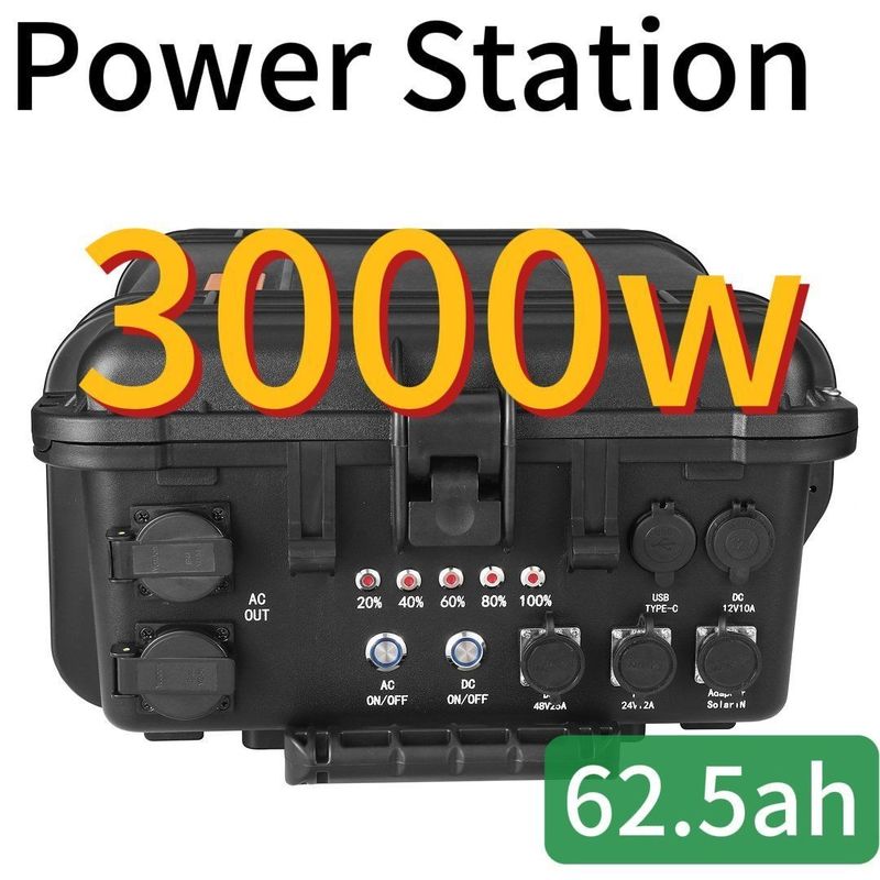 Elektrownia zasilana energią słoneczną w przypadku awarii drona 3000W 62,5ah z certyfikatem CE.Un38.3