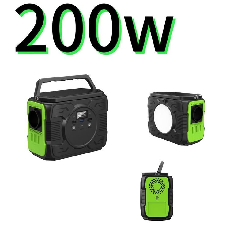 Wysokiej mobilności przenośna elektrownia słoneczna o świetle LED o mocy 4W i mocy 200W