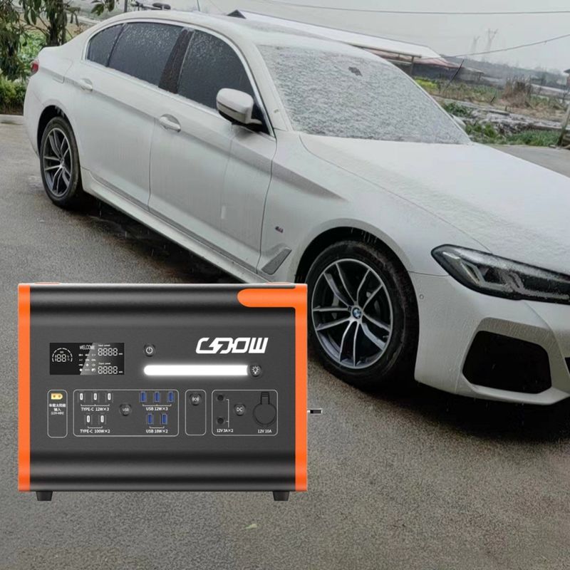 Ładowanie bezprzewodowe 15W CE Un38.3 MSDS Certyfikowana przenośna elektrownia 2200W na potrzeby awaryjne