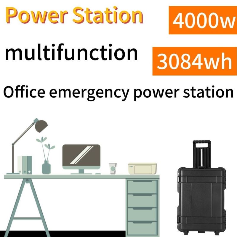 4000W 3840wh bateria przenośna słoneczna idealna do potrzeb awaryjnych zasilania kempingu na zewnątrz