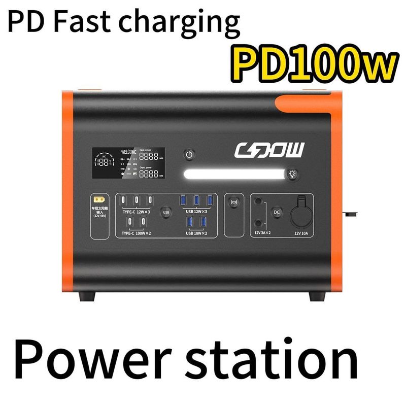 2200W/40ah AT22 AC Wystawy gniazdo Elektrownia domowa Elektrownia zewnętrzna