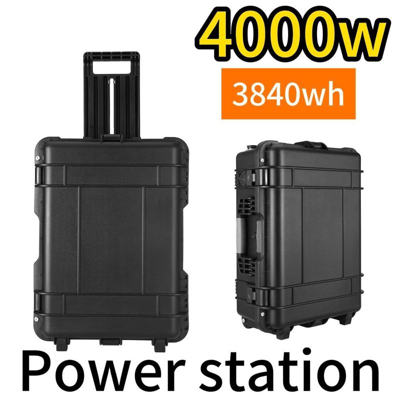 4000 W moc wyjściowa LiFePO4 przenośna elektrownia do sytuacji awaryjnych i podróży