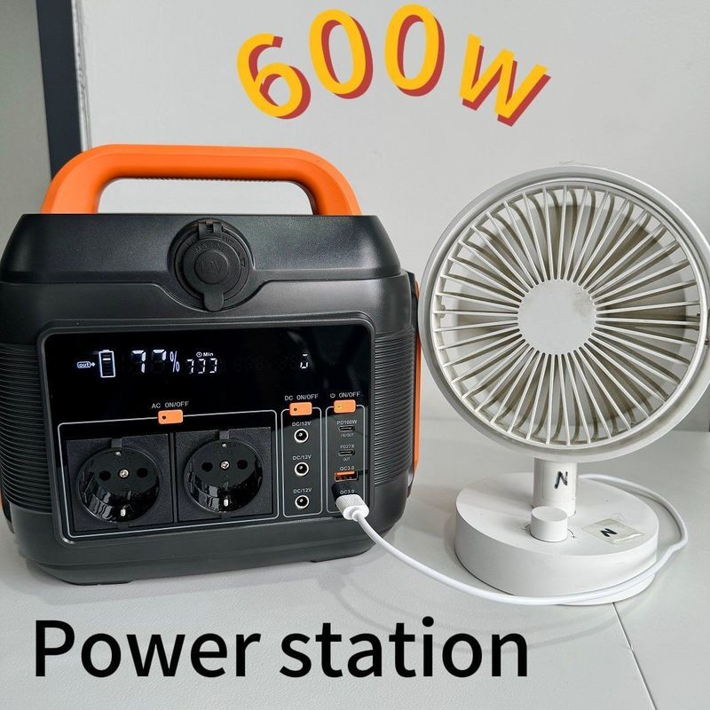 Gorący 600W/576wh AC DC C-Type Battery Backup Power Emergency Portable Power Station