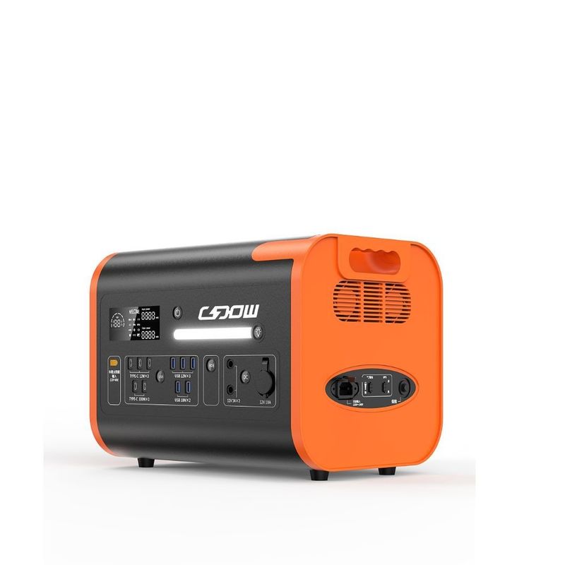 220V±5% napięcie wyjściowe AC Przenośna elektrownia o dużej pojemności 2200W/2048wh/40ah