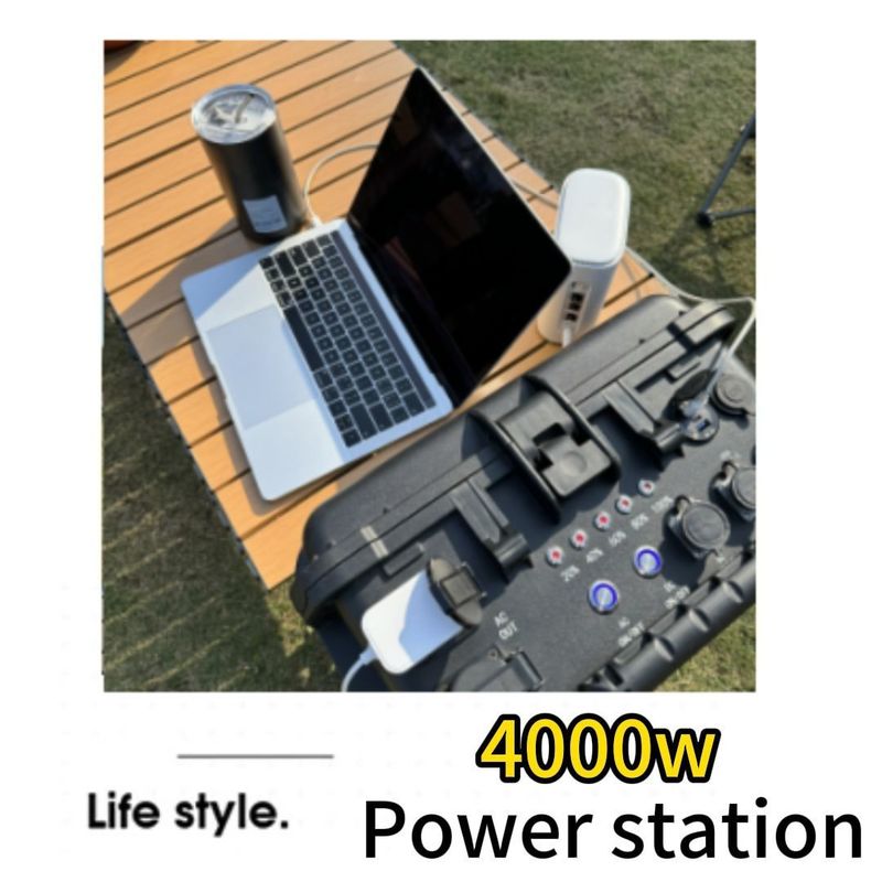 4000W/3840wh/80ah LiFePO4 Elektrownia do ładowania słonecznego z przenośnością