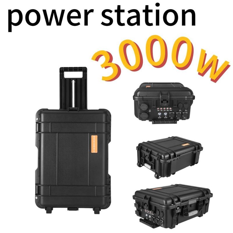 Podróż 3000W/220V/110V/UPS Pure Sine LiFePO4 Backup Battery Camping Portable Power Station