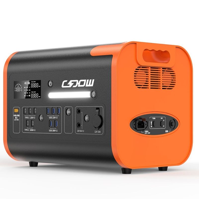 Narody Zjednoczone AC Socket Portable Mobile Power 2200W Wireless Charging Solar Generator