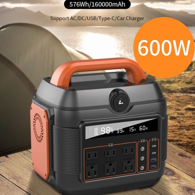 Przenośna elektrowna zasilania awaryjnego 600W dla rozwiązań do ładowania urządzeń mobilnych