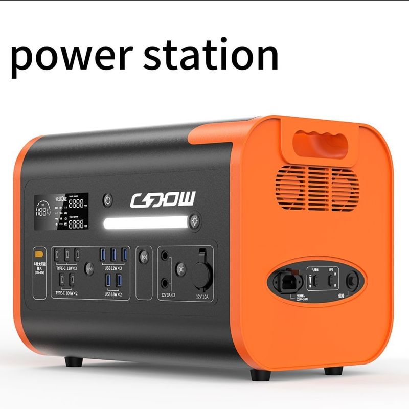 800W Max Ładowanie słoneczne Samochodowa przenośna elektrownia z czystą falą sinusową