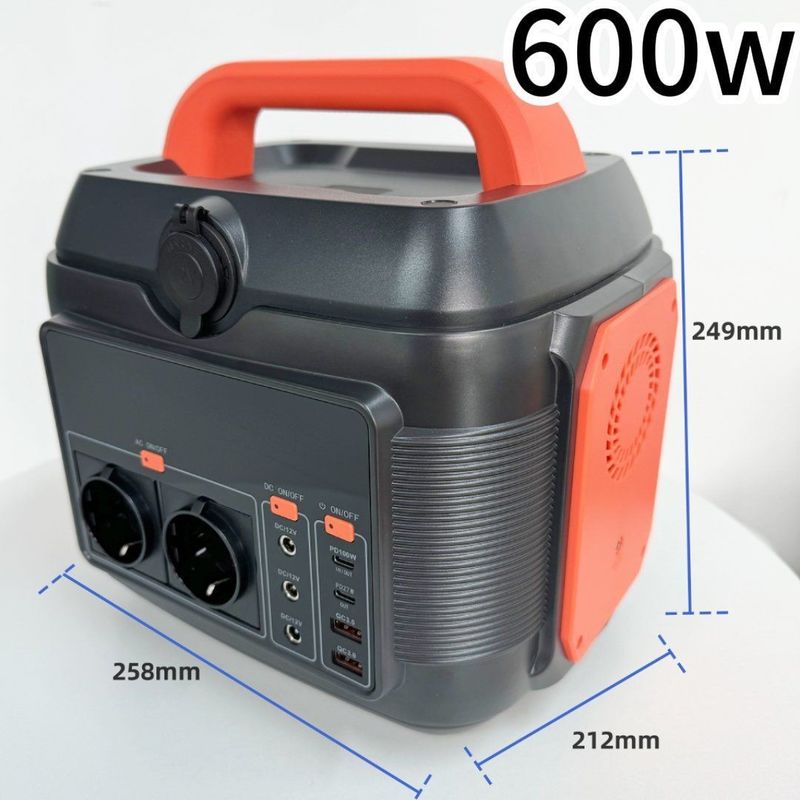 Urgentna przenośna elektrownia z wyjściem prądu przemiennego 220V 50Hz/110V 60Hz i baterią litową