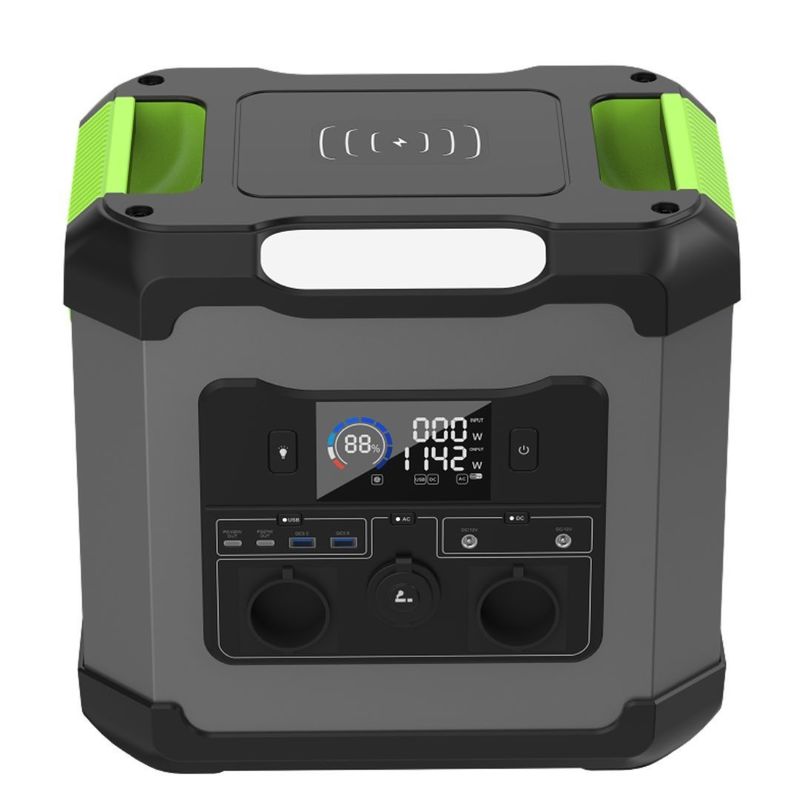 12V-13V/10A Prąd stały 1500W/1344wh Przenośna elektrownia do użytku domowego na zewnątrz