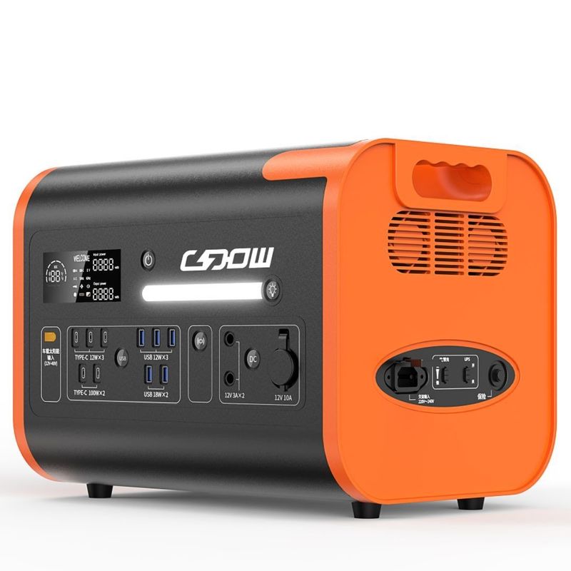 Drukowana stacja zasilania 40ah/2200W z ekranem płynnego kryształu