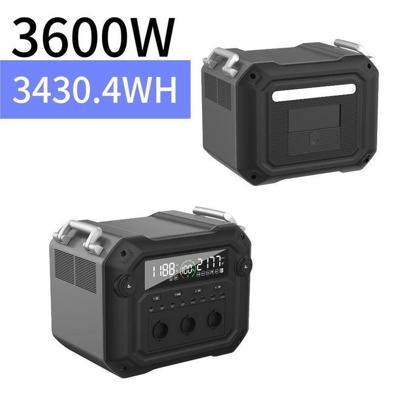 Dwukierunkowy Inwerter 3600W/3430.4wh Wielofunkcyjna sieć zasilania mobilnego do użytku zewnętrznego