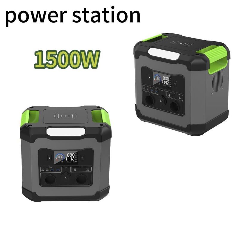 ST15 1500W przenośna elektrownia z ładowaniem paneli słonecznych 110V/220V