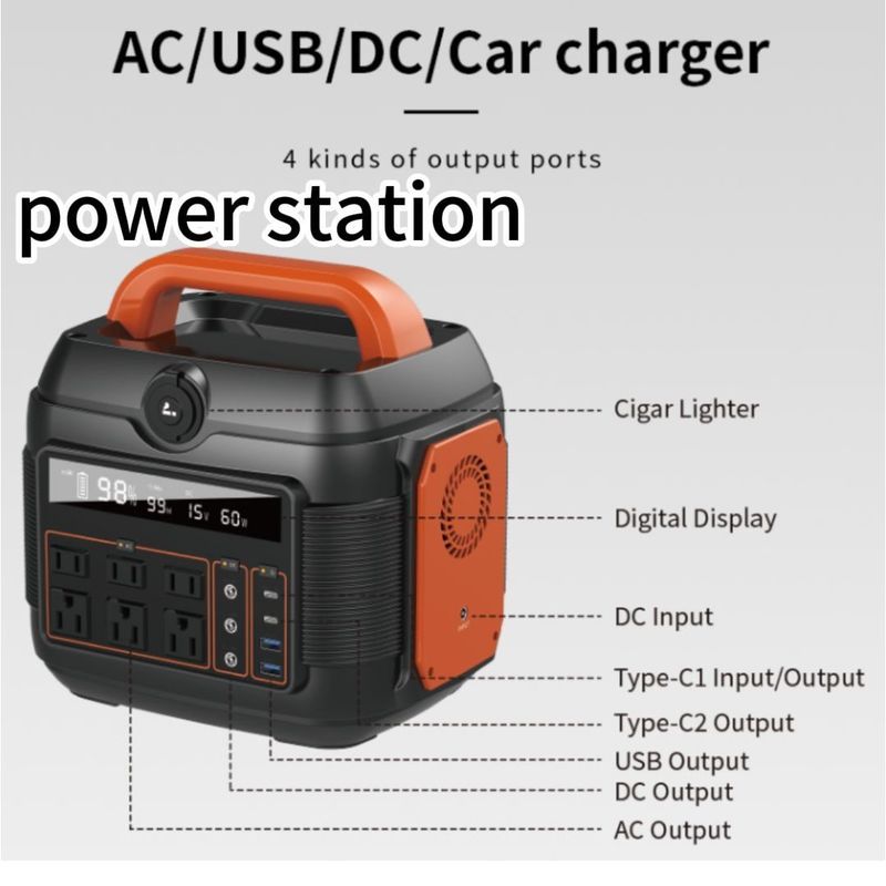 S6 600W Wygodna podróż Bateria litowa Zasilanie magazynowanie energii Przenośna elektrownia