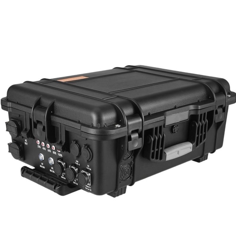 4000W czarny zewnętrzny generator słoneczny Elektrownia 18W Max USB/Type-C Czas ładowania 6-7h