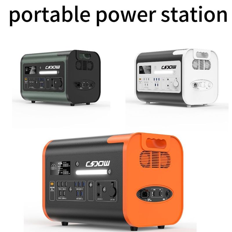 40ah/110V/220V Mobilny ładowalny 2200W Obok obozu Litowe baterie Przenośna elektrownia