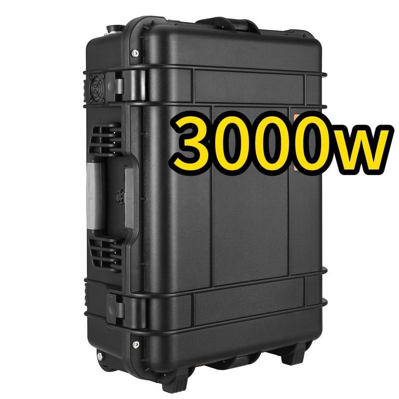 3000W/3000wh Przenośna Elektrownia do magazynowania energii ABS Stopiona powłoka materiał do podróży