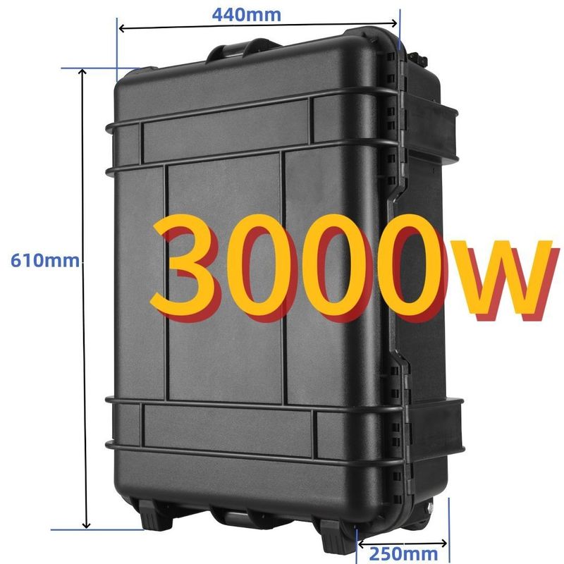 3000W zewnętrzny mobilny generator energii słonecznej z awaryjną przenośną elektrownią