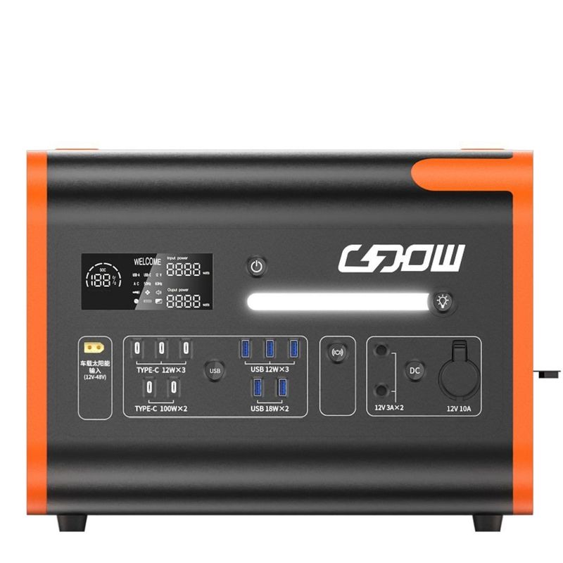 Un38.3/Msos Autentyczność 2200W 220V Przenośny generator do ładowania słonecznego 800W