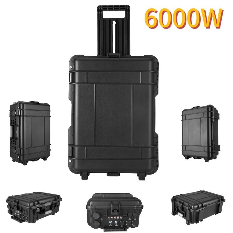 Prąd wyjściowy AC 15A Max 6000W Ładowarka USB na zewnątrz do podróży, kempingu i nagłych wypadków