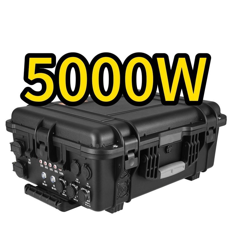CE.Un38.3 Certyfikowany generator słoneczny z akumulatorem litowym o mocy 5000 W do przenośnej elektrowni