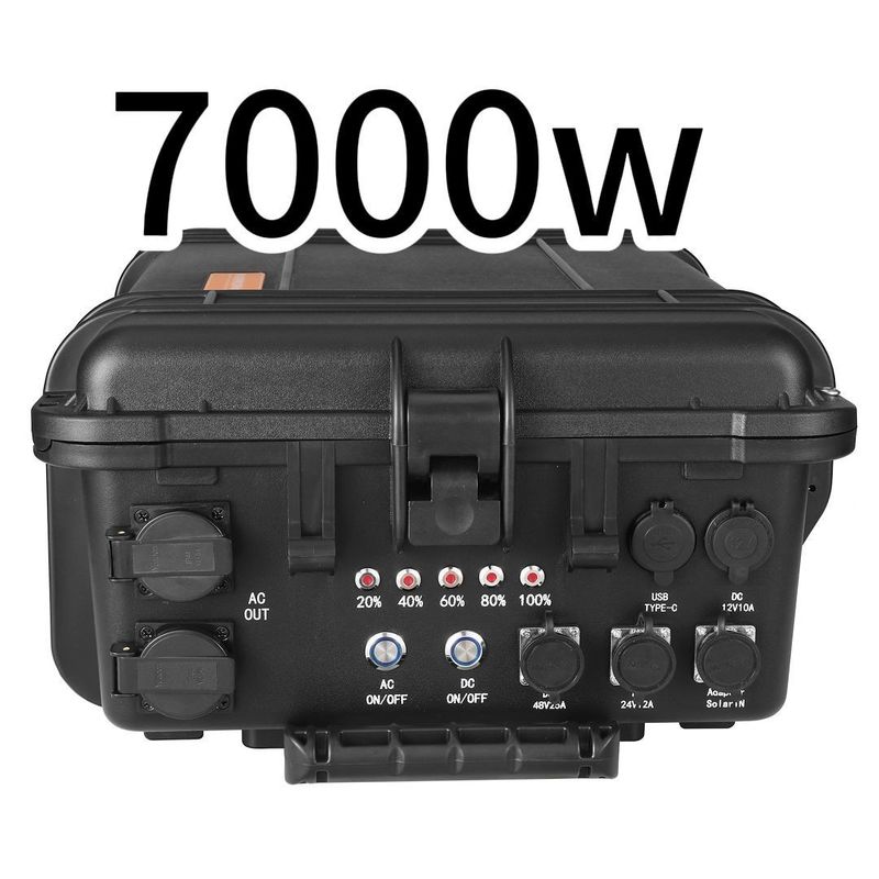 Przenośny 7000W generator słoneczny System magazynowania energii z akumulatorem o masie brutto 50.000 kg