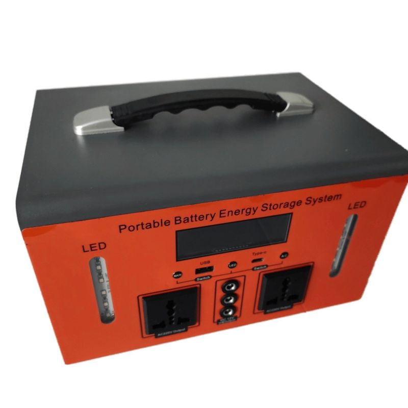 Przenośna elektrownia 300W/500W z portem USB i bazą zasilania AC do kampingu lub zasilania awaryjnego
