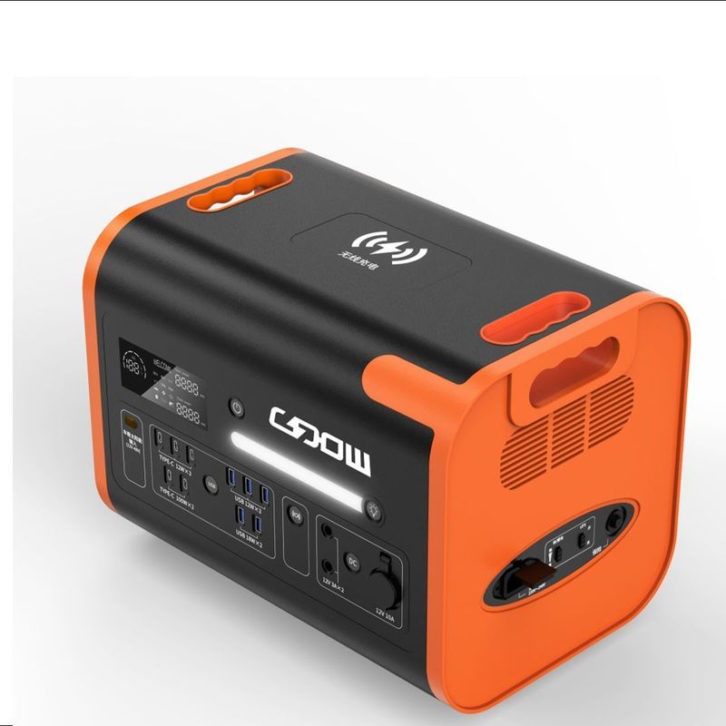 800W Maksymalne ładowanie słoneczne LiFePO4 Backup Battery Przenośny zasilanie dla kempingu i na zewnątrz
