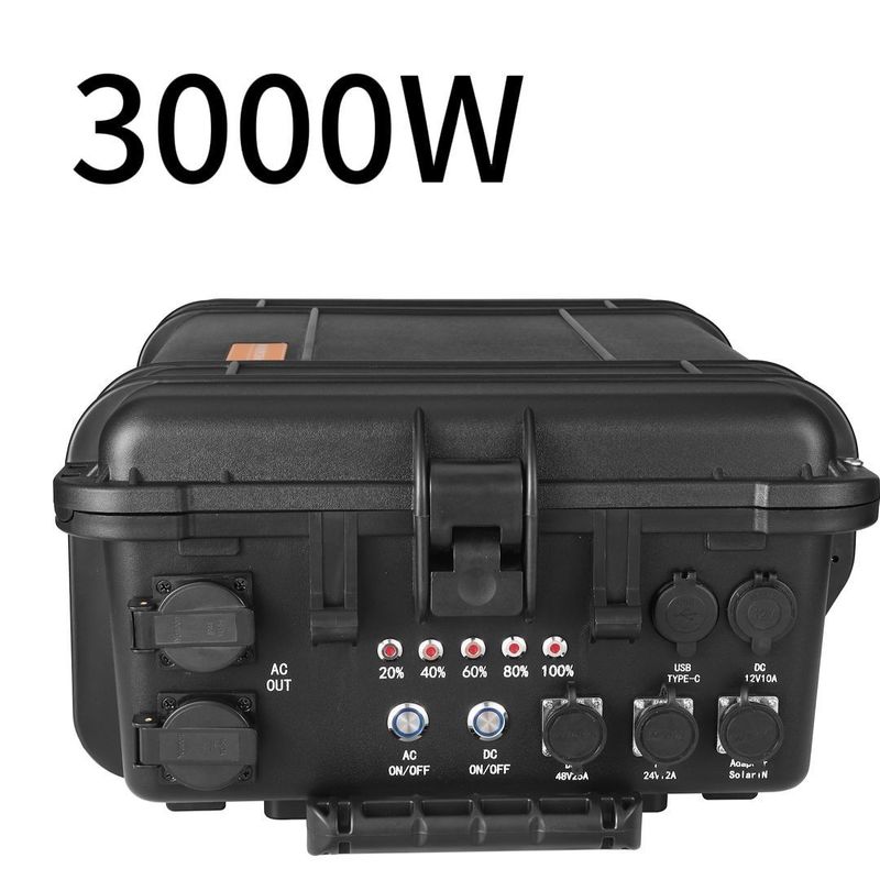 Przenośny generator energii 3000W/3000wh Elektrownia do awaryjnego zasilania zewnętrznego