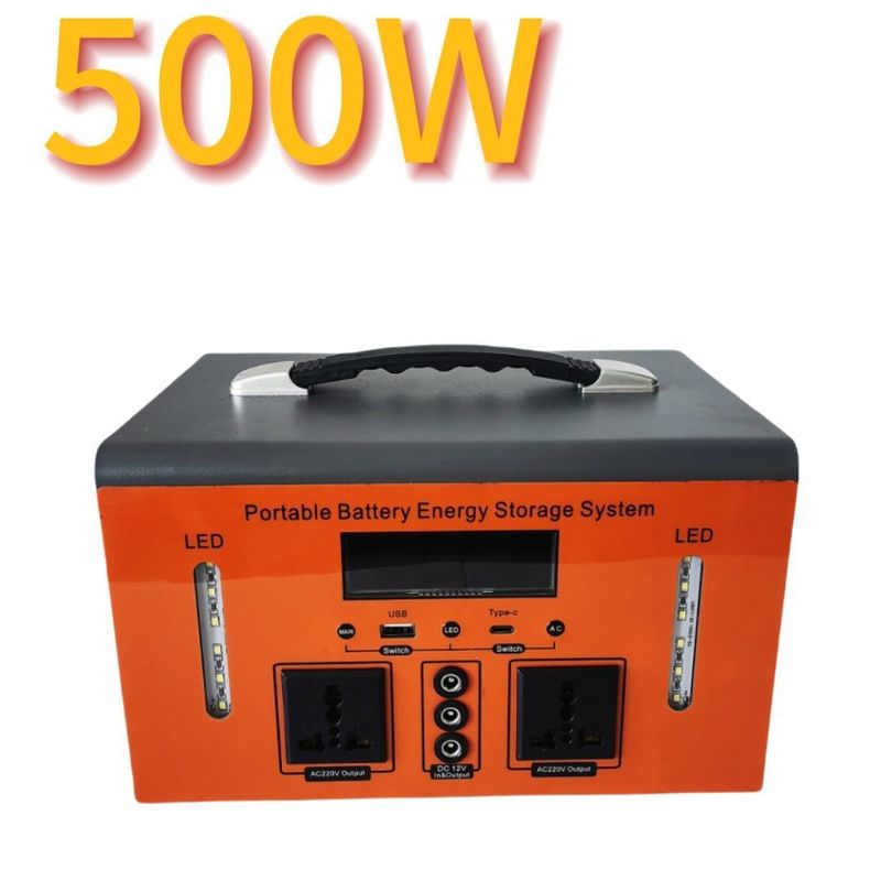 XT500 500W Przenośne zasilanie akumulatorem litowym do obozowania na zewnątrz i awaryjnego