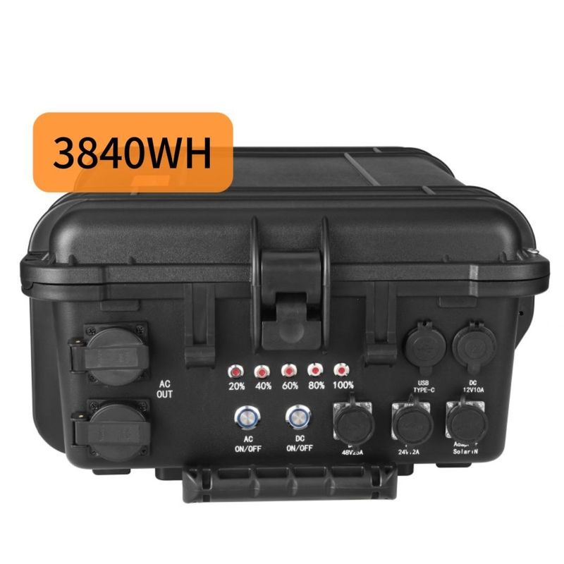4000W Duża pojemność zewnętrzna mobilna elektrownia Generator słoneczny Elektrownia dla wszechstronnych