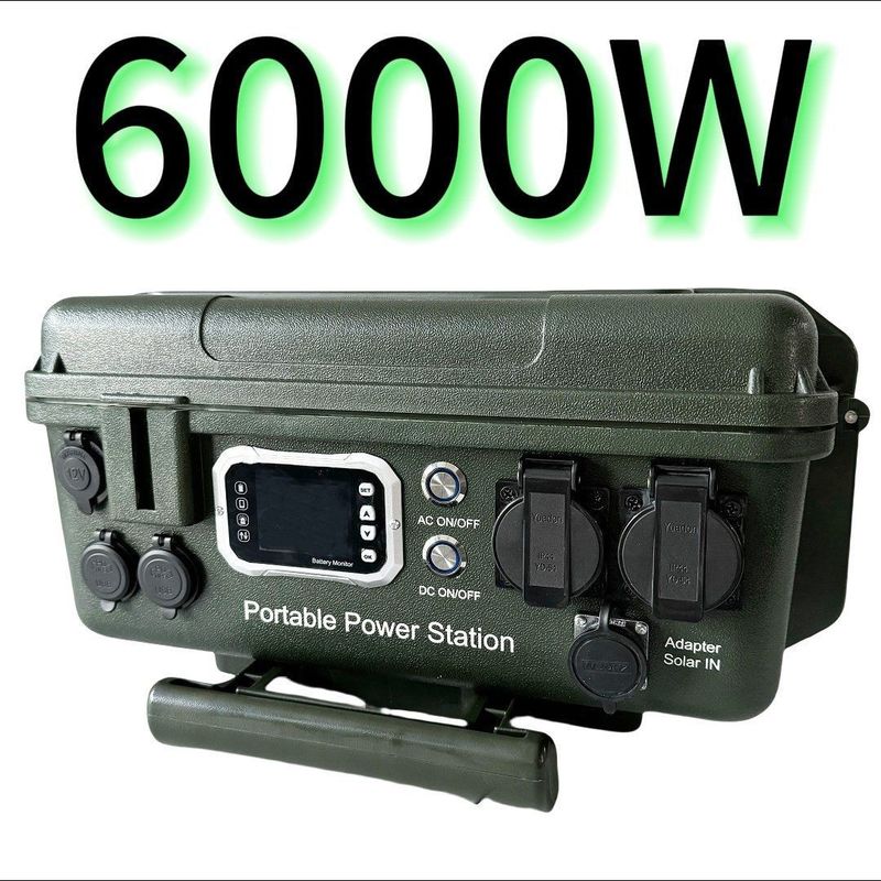 Kontroler MPPT 6000W/6048wh Przenośna stacja prądu AC/DC na zewnątrz dla produktów