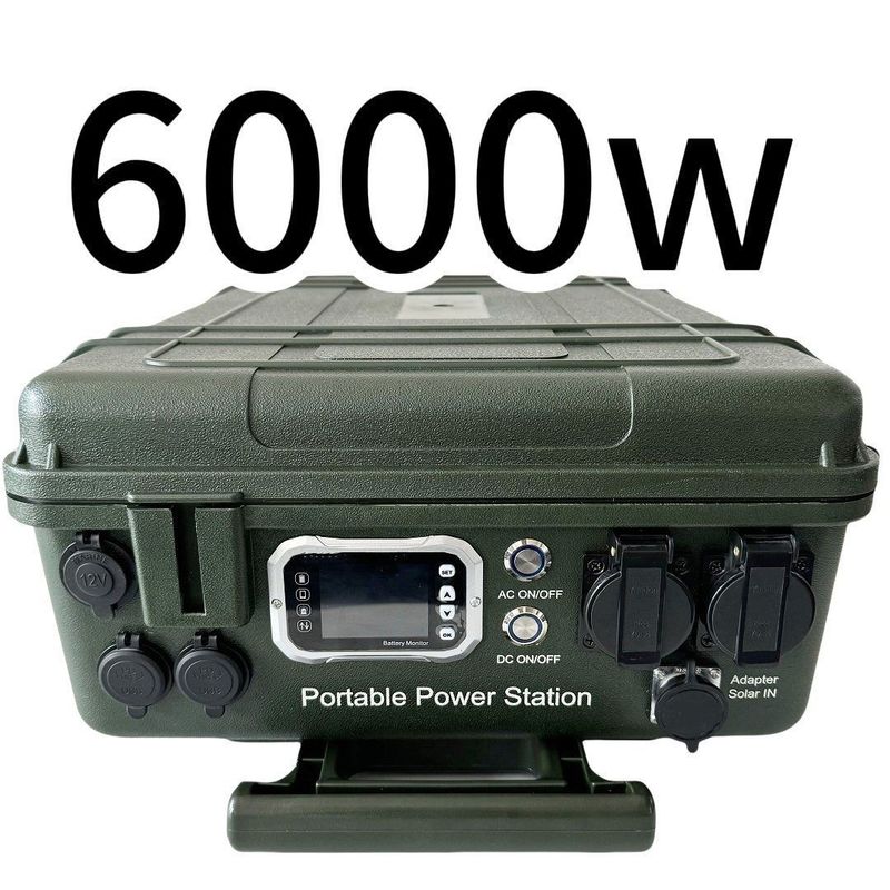 6048wh Duża wydajność mobilny generator energii słonecznej 6000W Elektrownia dla wysokiego popytu