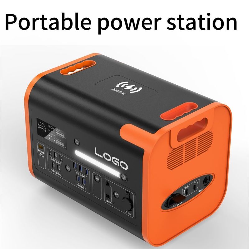 Czas ładowania 90 minut Generator przenośny 2400W 2048wh Generator zasilania energią